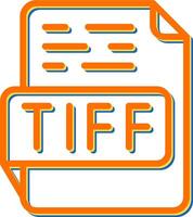 tiff vector icoon