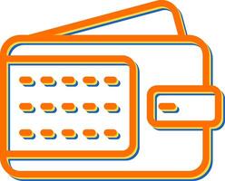 portemonnee vector pictogram