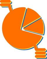 cirkeldiagram vector pictogram