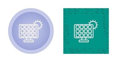 zonne- paneel oplader vector icoon