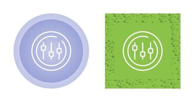 muziek- equalizer cirkel vector icoon