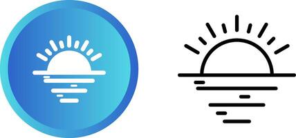 zonsondergang vector pictogram