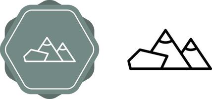 berg vector pictogram