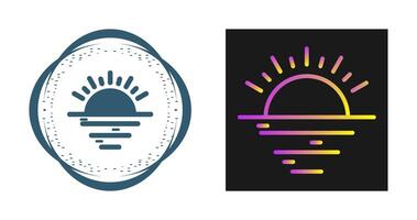 zonsondergang vector pictogram