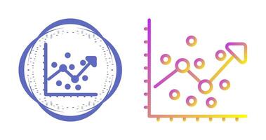 regressie analyse vector pictogram