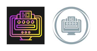 printer vector pictogram