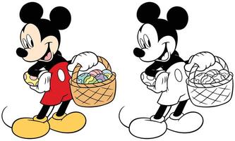 mickey muis en vrienden, mickey Pasen vector