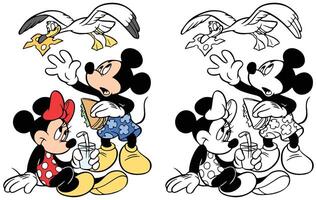 mickey muis en vrienden, mickey zomer vector