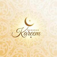 elegant Ramadan kareem moslim festival wensen groet vector