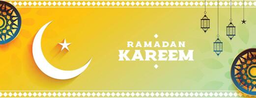 Ramadan kareem decoratief banier eid viering banier vector