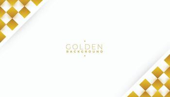 premie wit elegant banier met abstract gouden ontwerp vector