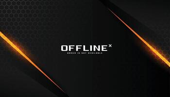 abstract offline gaming sportief banier met glimmend effect vector