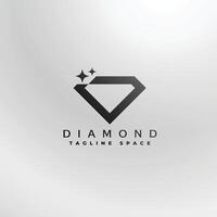 elegant diamant logotype icoon ontwerp sjabloon vector