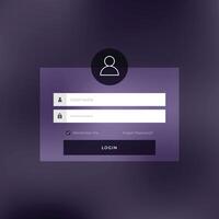 online Log in bladzijde scherm sjabloon voor web of ui app vetor vector