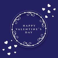 gelukkig valentijnsdag dag vooravond kaart voor romantisch paren vector