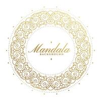 decoratief circulaire mandala patroon backdrop in premie stijl vector