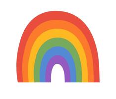 lgbt regenboog. symbool van lgbtq trots gemeenschap. vector illustratie in hand- getrokken stijl