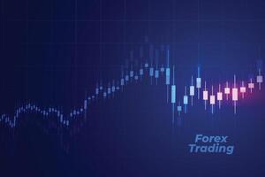 voorraad markt forex diagram kopen en verkopen handel achtergrond vector