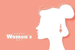 gelukkig vrouwen dag viering groet ontwerp vector