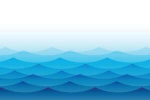 oceaan zee golven rimpelingen water achtergrond vector