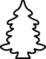 Kerstmis boom icoon in lijn stijl. vector voor apps en website. geïsoleerd Aan bevat zo pictogrammen net zo Kerstmis boom kan worden gebruikt voor natuur, vakantie, winter posters