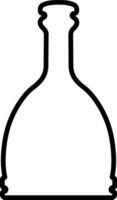 toverdrank icoon in lijn. geïsoleerd Aan magie toverdrank fles fles fantasie elixer glas bubbel fee drinken mysterieus, gloeiend en koken vloeistof, paddestoel. vector voor appjes, website