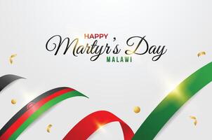 martelaren dag Malawi vector ontwerp sjabloon