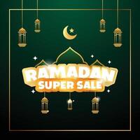 Ramadan uitverkoop promo vector ontwerp
