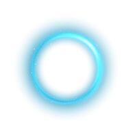 ronde blauw licht gedraaid Aan wit achtergrond, geschikt voor Product reclame, Product ontwerp, en ander, vector illustratie