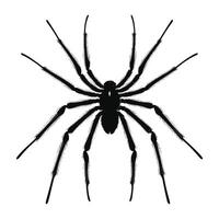 ai gegenereerd spin zwart silhouet vector. vector