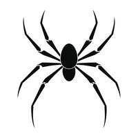 ai gegenereerd spin zwart silhouet vector. vector