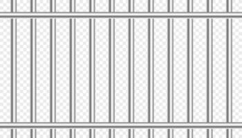 realistisch gevangene cel metaal bar ontwerp vector