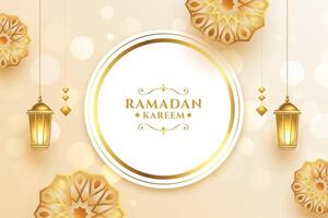 arabesk Ramadan kareem decoratief mooi eid festival wensen kaart vector