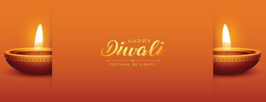 gelukkig diwali festival van lichten vector ontwerp met olie lamp vector