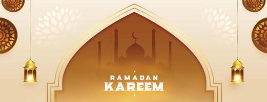Arabisch Ramadan kareem moslim festival banier ontwerp vector