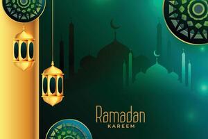 decoratief Ramadan kareem Islamitisch groet ontwerp vector