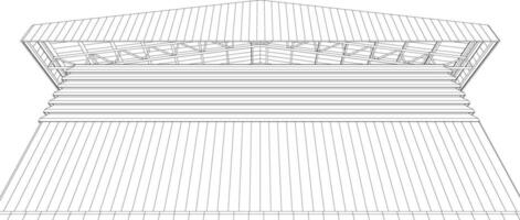 3d illustratie van industrieel project vector