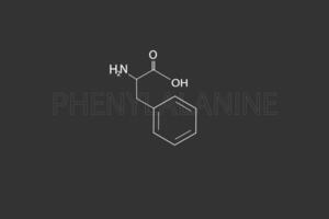 fenylalanine moleculair skelet- chemisch formule vector