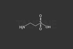 taurine moleculair skelet- chemisch formule vector