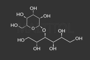 maltitol moleculair skelet- chemisch formule vector