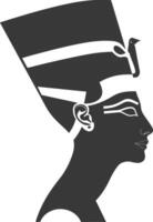 ai gegenereerd silhouet single oude Egyptische hiërogliefen symbool logo zwart kleur enkel en alleen vector