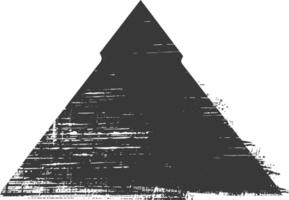 ai gegenereerd silhouet oude Egyptische piramide symbool logo zwart kleur enkel en alleen vector