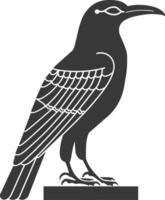 ai gegenereerd silhouet single oude Egyptische hiërogliefen symbool logo zwart kleur enkel en alleen vector