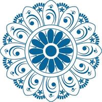 mandala. ronde ornament patroon. henna- tatoeëren mandala. mehndi stijl. vector