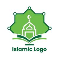 Islamitisch logo sjabloon, lint Islamitisch koepel paleis logo ontwerp sjabloon. moskee logo ideeën. inspiratie logo ontwerp. sjabloon vector illustratie.