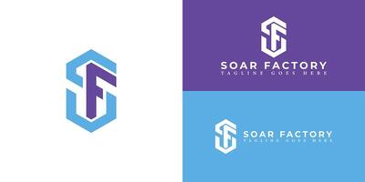 abstract eerste brief fs of sf logo in blauw Violet kleur geïsoleerd in meerdere achtergrond kleuren toegepast voor afzet agentschap logo ook geschikt voor de merken of bedrijven hebben eerste naam sf of fs vector