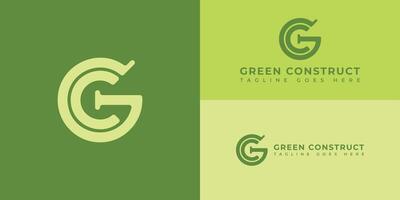 abstract eerste brief gc of cg logo in groen en geel kleur geïsoleerd in meerdere achtergronden toegepast voor bedrijf investering logo ook geschikt voor de merk of bedrijf dat hebben eerste naam gc vector