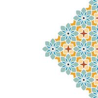 Arabisch arabesk ontwerp groet kaart voor Ramadan kareem. Islamitisch sier- vector