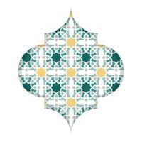 Arabisch arabesk ontwerp groet kaart voor Ramadan kareem. Islamitisch sier- vector