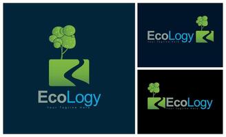 ecologie groen boom natuur gemakkelijk logo sjabloon ontwerp vector